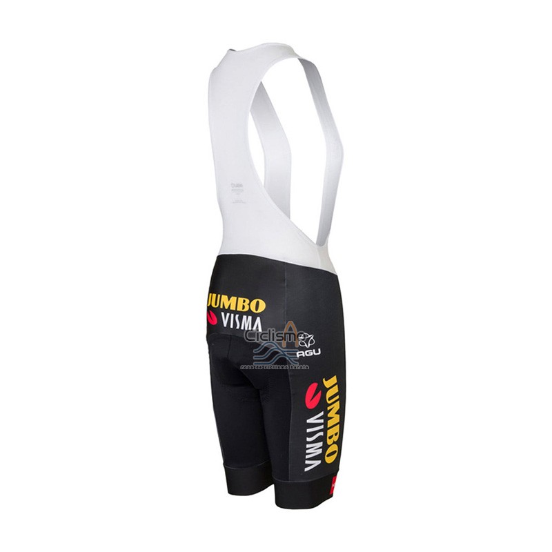 Jumbo Visma Ropa Ciclismo Culotte Corto 2023 Mangas Cortas Profundo Negro